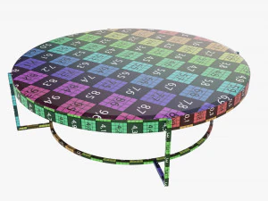 Round coffee table 3D Model