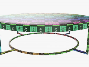 Round coffee table Modelo 3D