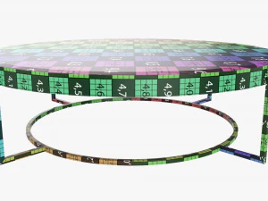Round coffee table 3D Model
