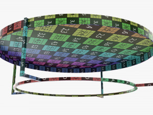 Round coffee table Modelo 3D