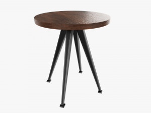 Round coffee table 01 Modelo 3D