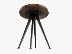 Round coffee table 01 3D Model