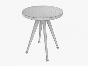 Round coffee table 01 Modello 3D