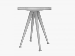 Round coffee table 01 Modello 3D