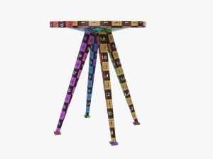 Round coffee table 01 Modello 3D