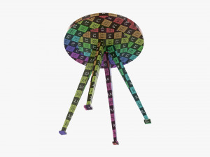 Round coffee table 01 Modello 3D