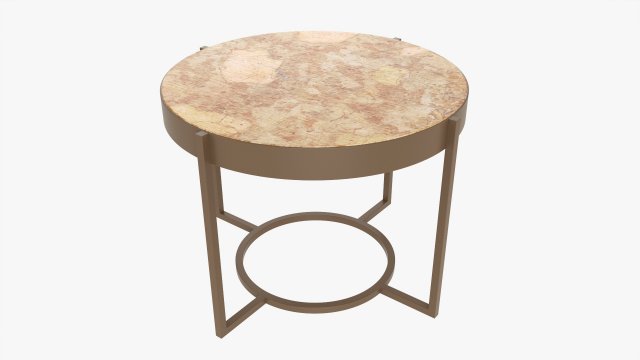 Round side table 3D Model .c4d .max .obj .3ds .fbx .stl .blend 