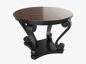 Scroll round hall table Modelo 3D