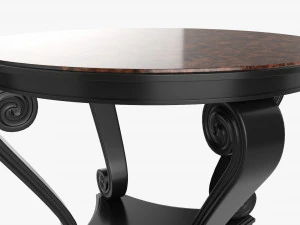 Scroll round hall table 3D Model