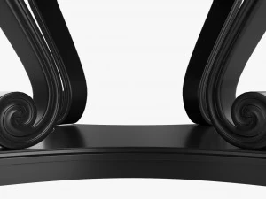 Scroll round hall table 3D Model