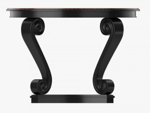 Scroll round hall table Modelo 3D
