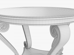 Scroll round hall table Modelo 3D
