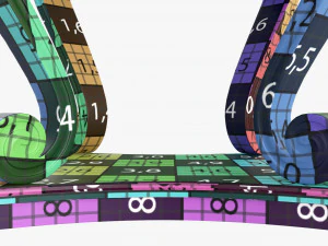 Scroll round hall table 3D Model