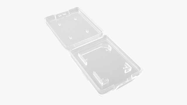 SD memory card case 3D मॉडल .c4d .max .obj .3ds .fbx .stl .blend 