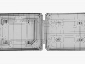 SD memory card case 3D मॉडल