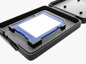 SD memory card with case 3D Model