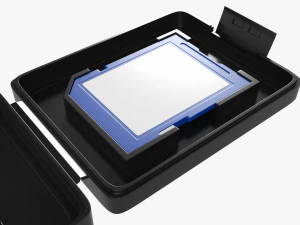 SD memory card with case 3D Model