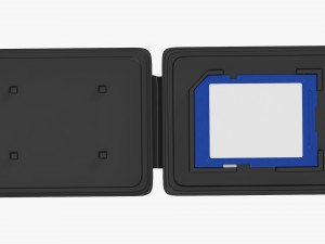 SD memory card with case Modèle 3D
