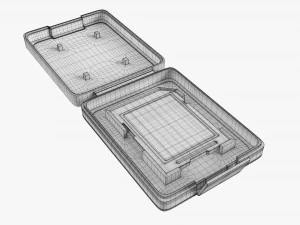 SD memory card with case 3D Model
