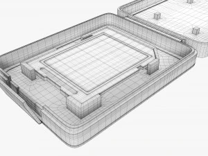 SD memory card with case 3D Model