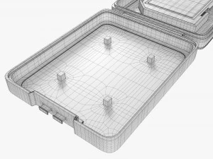 SD memory card with case 3D Model