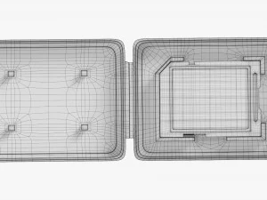 SD memory card with case 3D Model
