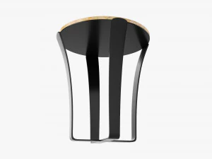 Side table with marble top 3D Model