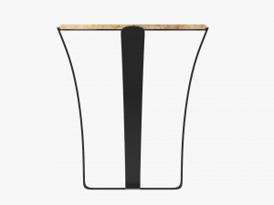 Side table with marble top 3D मॉडल