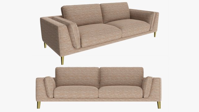 Sleeper style sofa Modello 3D .c4d .max .obj .3ds .fbx .stl .blend 