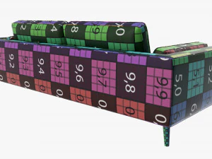 Sleeper style sofa 3D Model