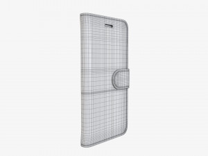 Smartphone in flip wallet case 01 3D Model