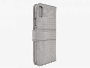 Smartphone in flip wallet case 01 3D Model