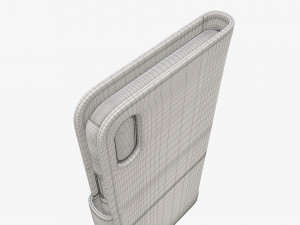 Smartphone in flip wallet case 01 3D Model