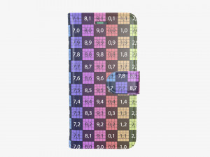 Smartphone in flip wallet case 01 3D Model