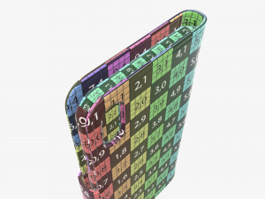Smartphone in flip wallet case 01 3D Model
