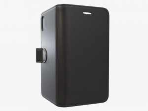 Smartphone in flip wallet case 02 3Dモデル