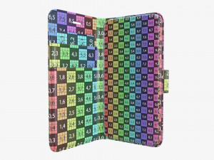 Smartphone in flip wallet case 02 3Dモデル