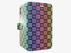Smartphone in flip wallet case 02 3Dモデル