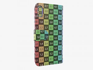 Smartphone in flip wallet case 02 3Dモデル