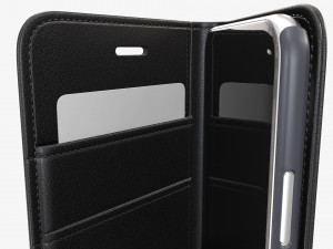 Smartphone in flip wallet case 03 3D-Modell