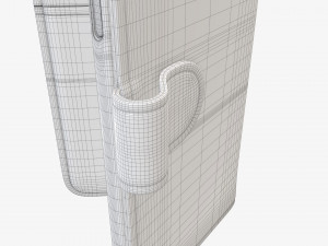 Smartphone in flip wallet case 03 3D-Modell
