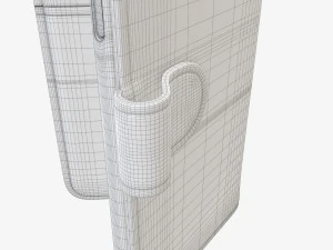 Smartphone in flip wallet case 03 3D Model