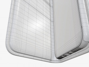 Smartphone in flip wallet case 03 3D-Modell