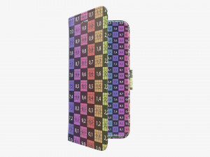 Smartphone in flip wallet case 03 3D-Modell