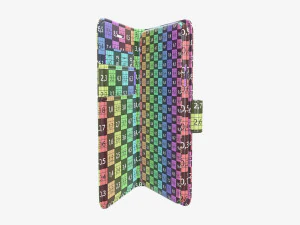 Smartphone in flip wallet case 03 3D Model