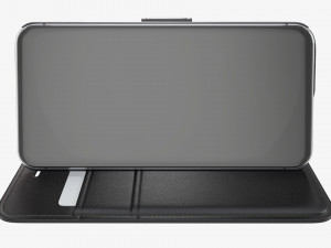 Smartphone in flip wallet case 04 3D Model