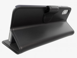 Smartphone in flip wallet case 04 3D Model