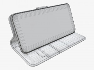 Smartphone in flip wallet case 04 3D Model
