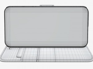 Smartphone in flip wallet case 04 3D Model
