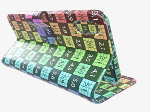 Smartphone in flip wallet case 04 3D Model